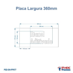 Placa Acrílico Transparente Etanol Aditivado Para Painel de Preço - Com Iluminação - PP077 - PP100 - comprar online