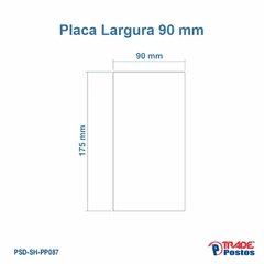 Placa Acrílica Transparente CEGA Para Painel Shell - Com Iluminação - 104mm - 100mm - PP087 - comprar online