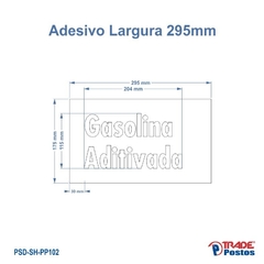 Placa Acrílico Transparente Gasolina Aditivada Para Painel de Preço - Com Iluminação - PP079 - PP102 na internet