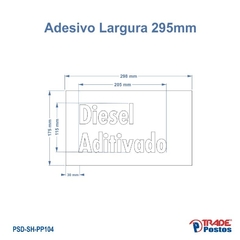 Placa Acrílico Transparente Diesel Aditivado Para Painel de Preço - Com Iluminação - PP082 - PP105 na internet