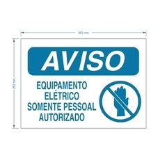 Placa PS Equipamento Eletrico / PSD-TR-AV006 - comprar online