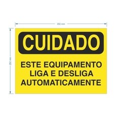 Placa PS Este Equipamento Desliga Automaticamente / PSD-TR-CD005 - comprar online