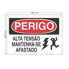 Placa PS Mantenha-se afastado / PSD-TR-PE002 - comprar online