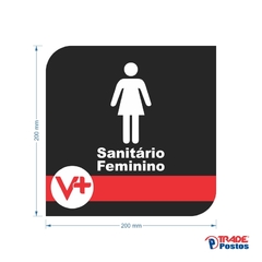 Placa Sanitário Feminino / PSD-VM007