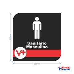 Placa Sanitário Masculino / PSD-VM008