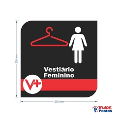 Placa Vestiário Feminino / PSD-VM009