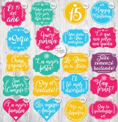 Photo Booth 15 Años - Props Cumple 15 - comprar online