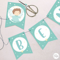 Kit Imprimible Bautismo Angelito - comprar online