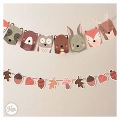 Imagen de Kit Imprimible Animales del Bosque otoño Deco y Candy Bar