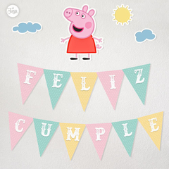 Imagen de Kit Imprimible Peppa Pig. Deco y Candy Bar Personalizado