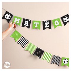 Kit Imprimible Banderines Fútbol Alfabeto Y Números