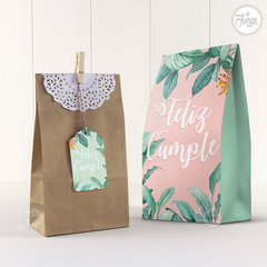 Kit Imprimible Desayuno Deco cumpleaños Tropical Rosa - comprar online