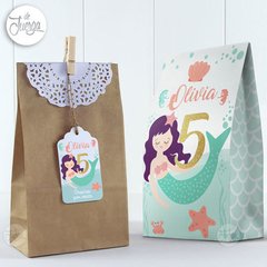 Kit Imprimible Sirenas Cumple Candy y Deco Personalizado en internet