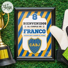 Kit Imprimible Boca Juniors Cumple Candy Texto Editable - De Juerga Eventos