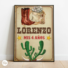 Kit Imprimible Cowboy - Vaquero - Personalizado Deco y Candy Bar Super completa en internet