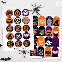 Kit Imprimible Halloween. Deco SUPER COMPLETA - comprar online