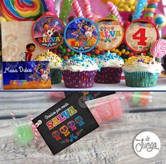 Kit Imprimible Coco Personalizado Candy Bar Y Decoración en internet