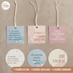 Kit Imprimible Tags y Etiquetas Enamorados - comprar online