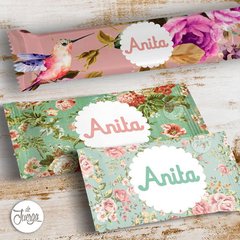 Kit Shabby Chic Vintage Cumple, Bautismo, Baby Shower para imprimir - De Juerga Eventos