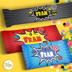 Kit Super Heroes Personalizado Deco y Candy Bar para imprimir en internet