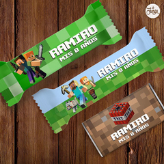 Kit Imprimible Minecraft Personalizado Deco y Candy Bar Super completa - tienda online