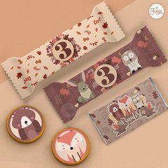 Kit Imprimible Animales del Bosque otoño Deco y Candy Bar - comprar online