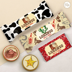 Kit Imprimible Cowboy - Vaquero - Personalizado Deco y Candy Bar Super completa
