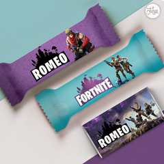 Kit Imprimible Fortnite Personalizado Deco y Candy Bar Super completa - De Juerga Eventos