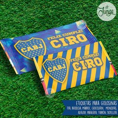 Kit Imprimible Boca Juniors Cumple Candy Texto Editable