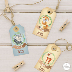Kit Imprimible Animales del Bosque Personalizado en internet