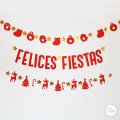 Pack x3 Guirnaldas Felices Fiestas