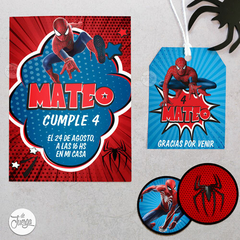 Kit Imprimible Spider-man Personalizado. Hombre Araña - comprar online