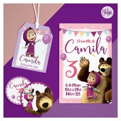 Kit Imprimible Masha y el Oso Deco y Candy Bar