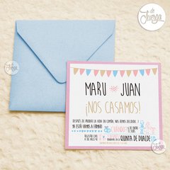 Kit Imprimible Boda. Invitación y Deco Personalizada