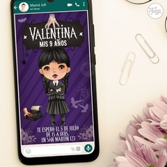 Kit Imprimible Merlina Addams Personalizado - Wednesday Addams - comprar online
