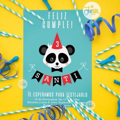 Kit Imprimible Oso Panda - Deco y Candy Bar • PERSONALIZADO