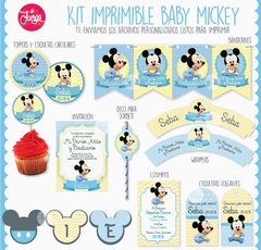 Imagen de Kit Mickey Baby Candy Bar Bebé Personalizado Cumpleaños, Bautismo