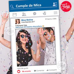 Marco Facebook Imprimible Personalizado 48hs - comprar online