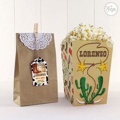 Kit Imprimible Cowboy - Vaquero - Personalizado Deco y Candy Bar Super completa - De Juerga Eventos