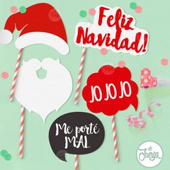 Photo Booth Navidad Props Imprimible