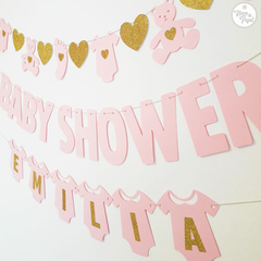 Trio Guirnaldas Baby Shower Personalizada con Nombre en internet