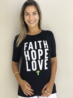 Camiseta FAITH HOPE LOVE
