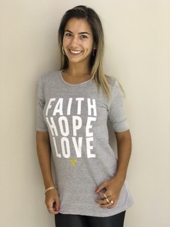 Camiseta FAITH LOVE HOPE na internet