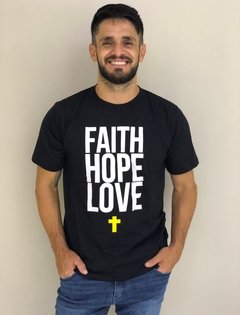 Camiseta FAITH LOVE HOPE
