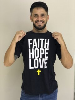 Camiseta FAITH LOVE HOPE