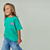 Remera Basic Smile Verde Kids - comprar online