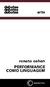 PERFORMANCE COMO LINGUAGEM - Cohen, Renato