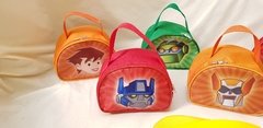 Necessaire meia Lua Transformers lembrancinha para festa de aniversário - Festa das Lembrancinhas