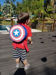 Mochila Capitão América lembrancinha para festa infantil na internet