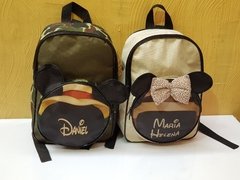 Mochila Mickey e Minnie Safari lembrancinha para festa de aniversário